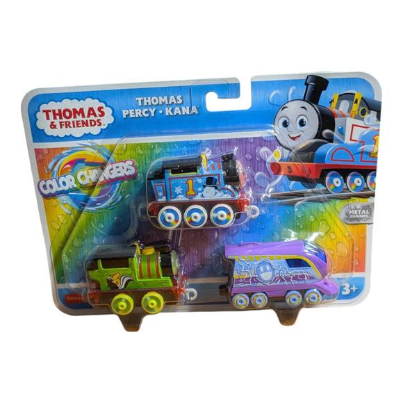 Thomas & Friends Color Changers Toys Thomas, Percy, and Kana Die-Cast Trains NWT - Picture 1 of 6